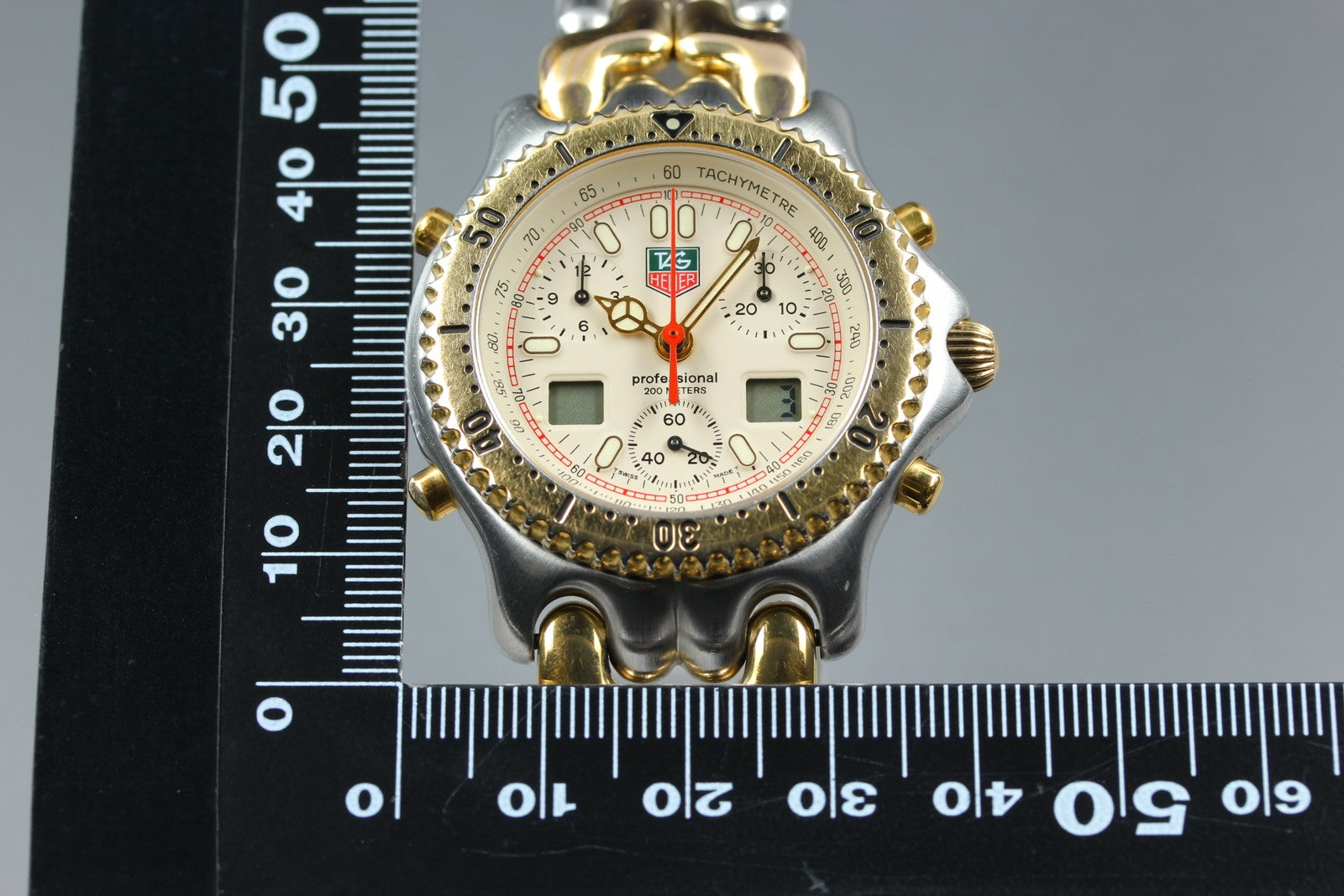 [READ!] TAG HEUER SENNA SEL S/el CG1123-0 Chronograph Men's Quartz Watch Box