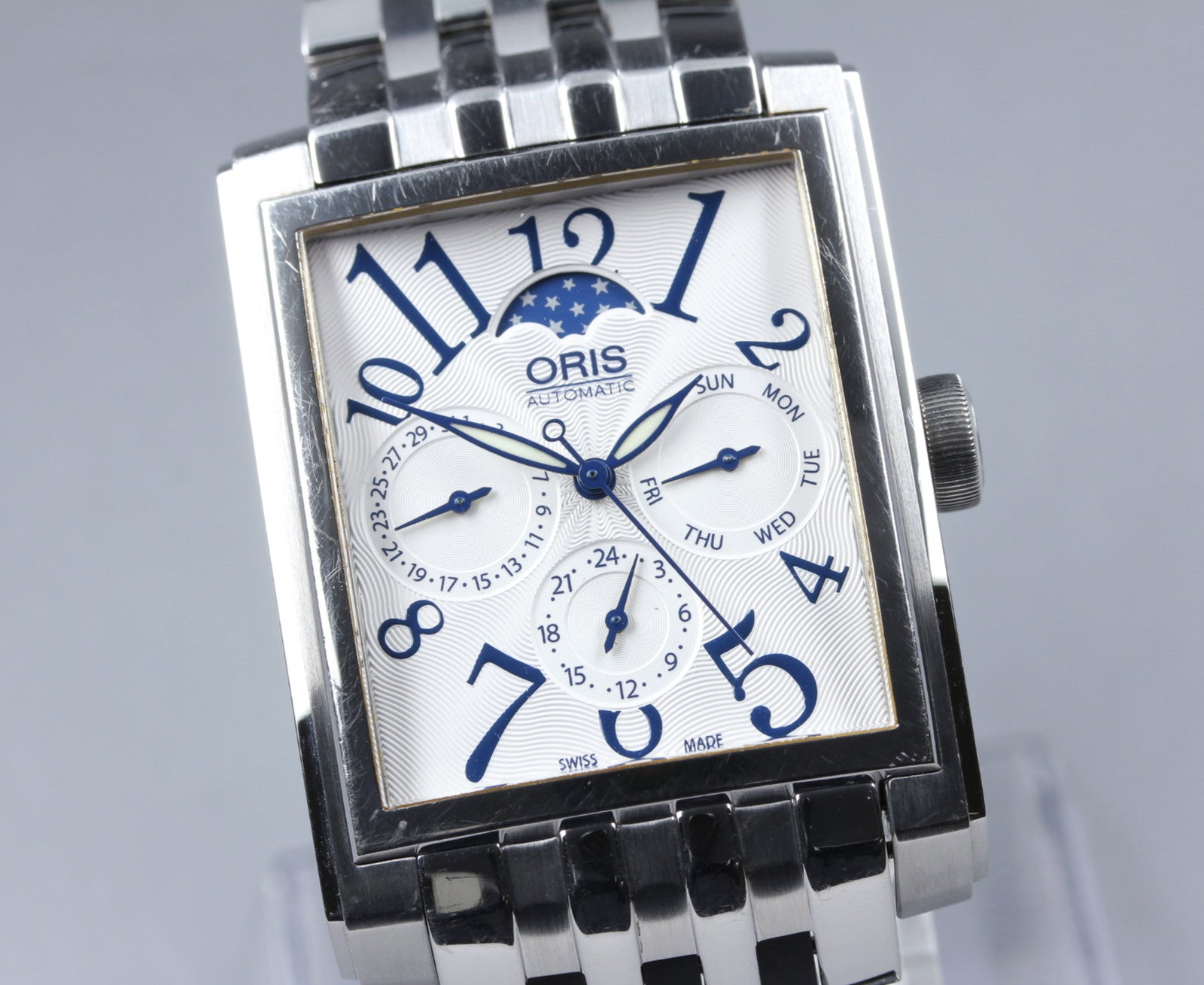 [Exc+5] ORIS Rectangular Complication 7658 Moon Phase 33mm Automatic Men's Watch