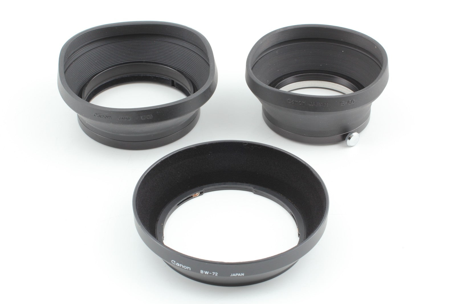 NOS [TOP MINT] Canon Lens Hood Bulk Lot 30pcs BS-52 BS-55 BT-52 BW-72 ET-60 More