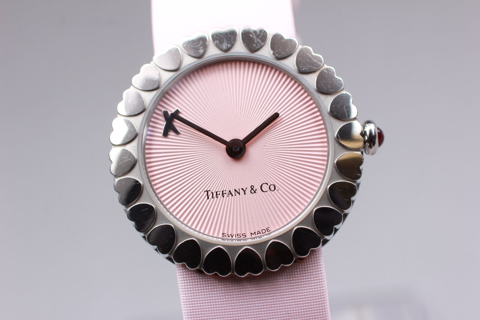 New Battery[Exc+5] Tiffany & Co Paloma Picasso Pink 28mm Woman's Quartz Watch JP