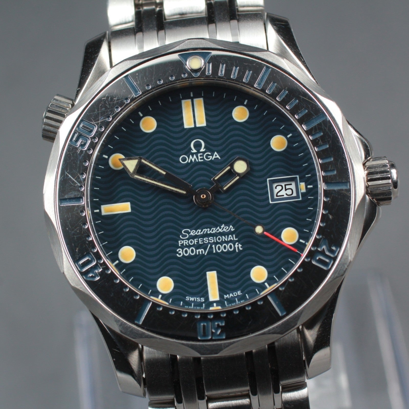 New Batt[Exc+5] OMEGA Seamaster Professional 2562.8 Quartz Men's Watch 37mm JP