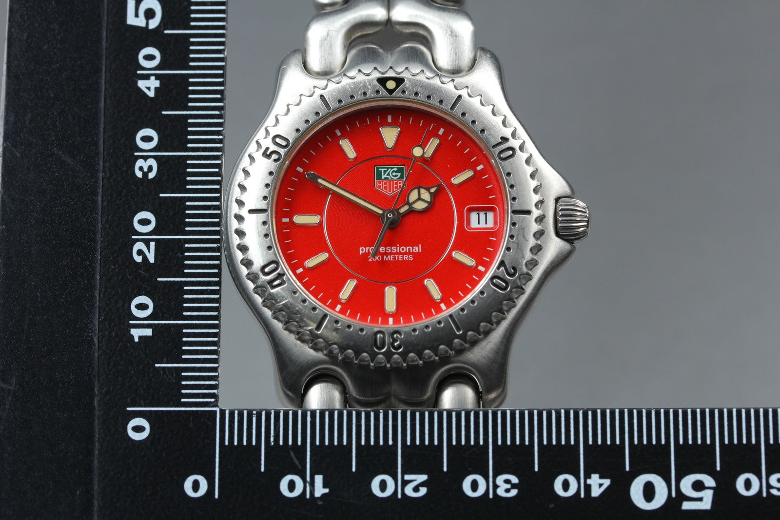 TAG HEUER S/el Professional 200M WG111C Red Dial 39mm Men's Quartz Watch