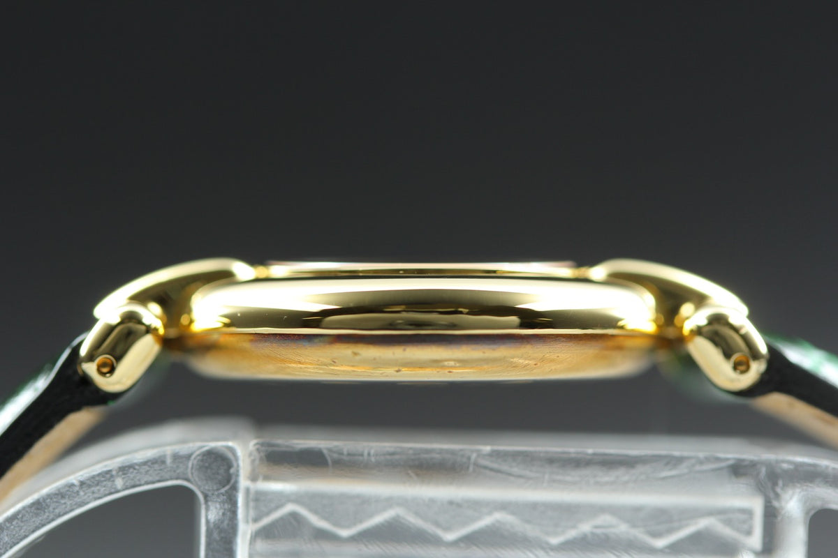 Cartier Must Colisee Vermeil 590002 Green Gold Women's Qz Watch Vintage [Box]