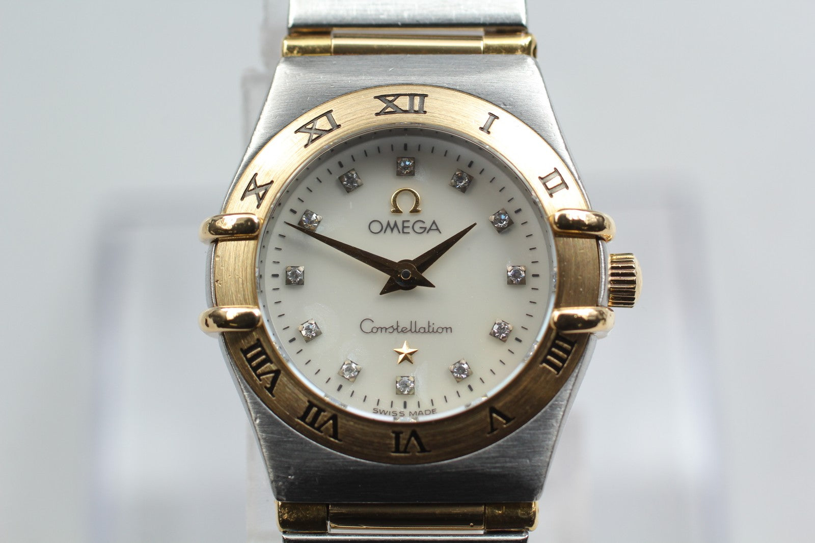 OMEGA Constellation Mini 795.1203 12P Diamond 22mm Gold Quartz Women's Watch