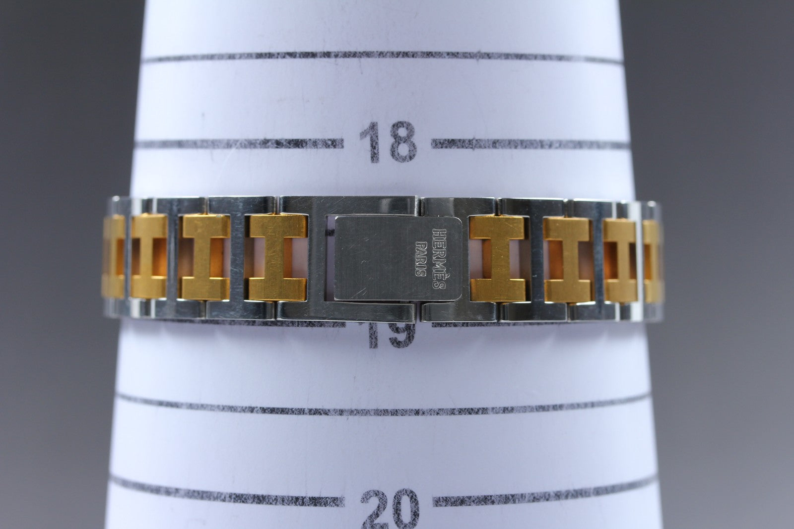 Vintage [Exc+5 Box]  HERMES Clipper White Dial Gold 24mm Woman's Quartz Watch