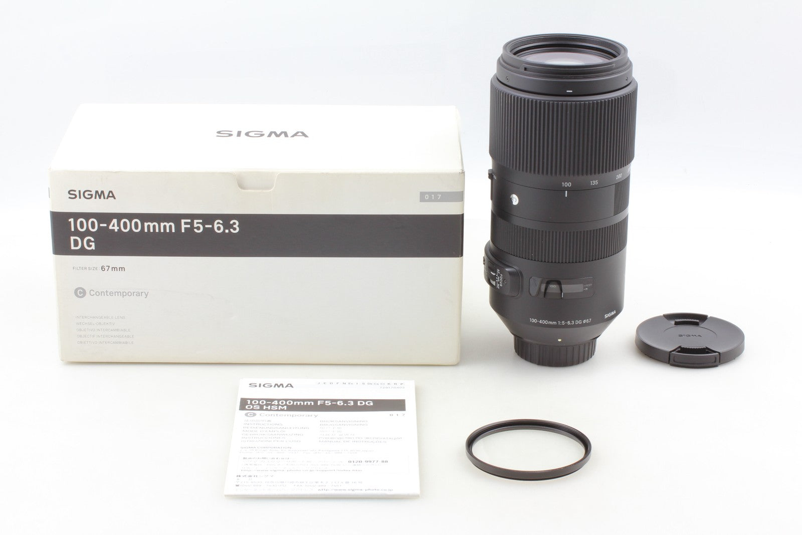 [N MINT+++ w/Box] Sigma 100-400mm f5-6.3 DG OS HSM Lens for Nikon F From JAPAN