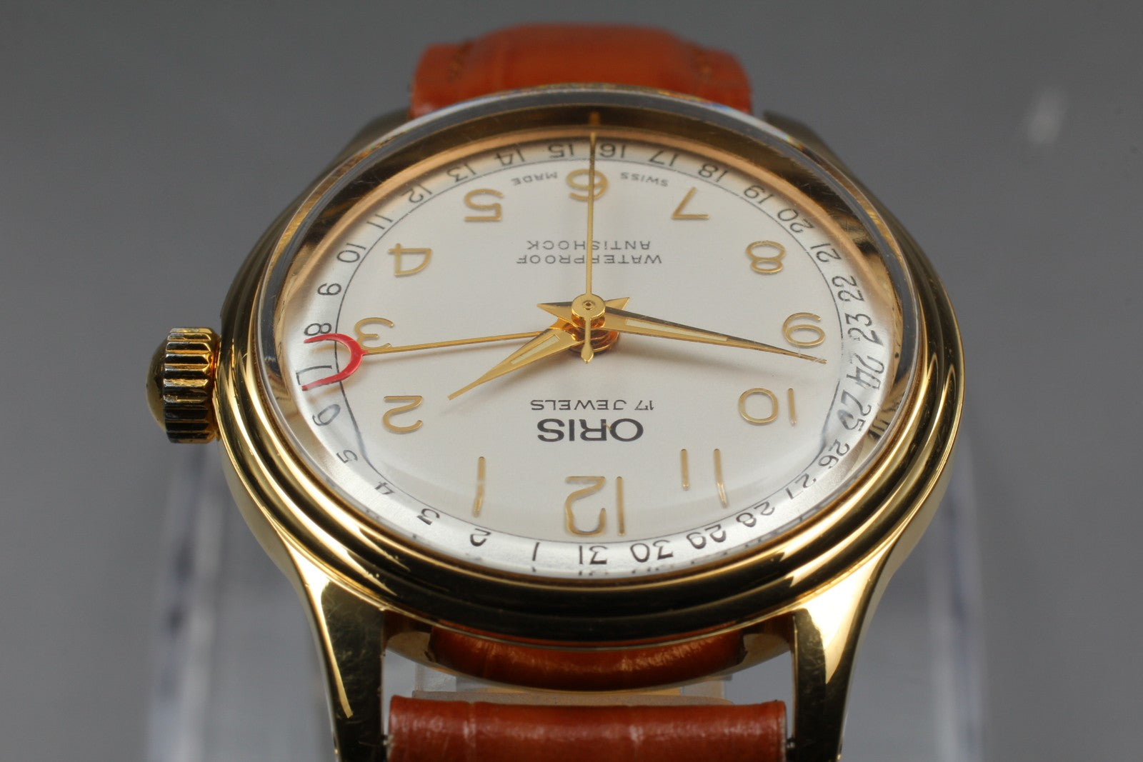 [Exc+5 Box] ORIS Pointer Date 302-7285B Hand Winding Gold Men's Watch From JAPAN