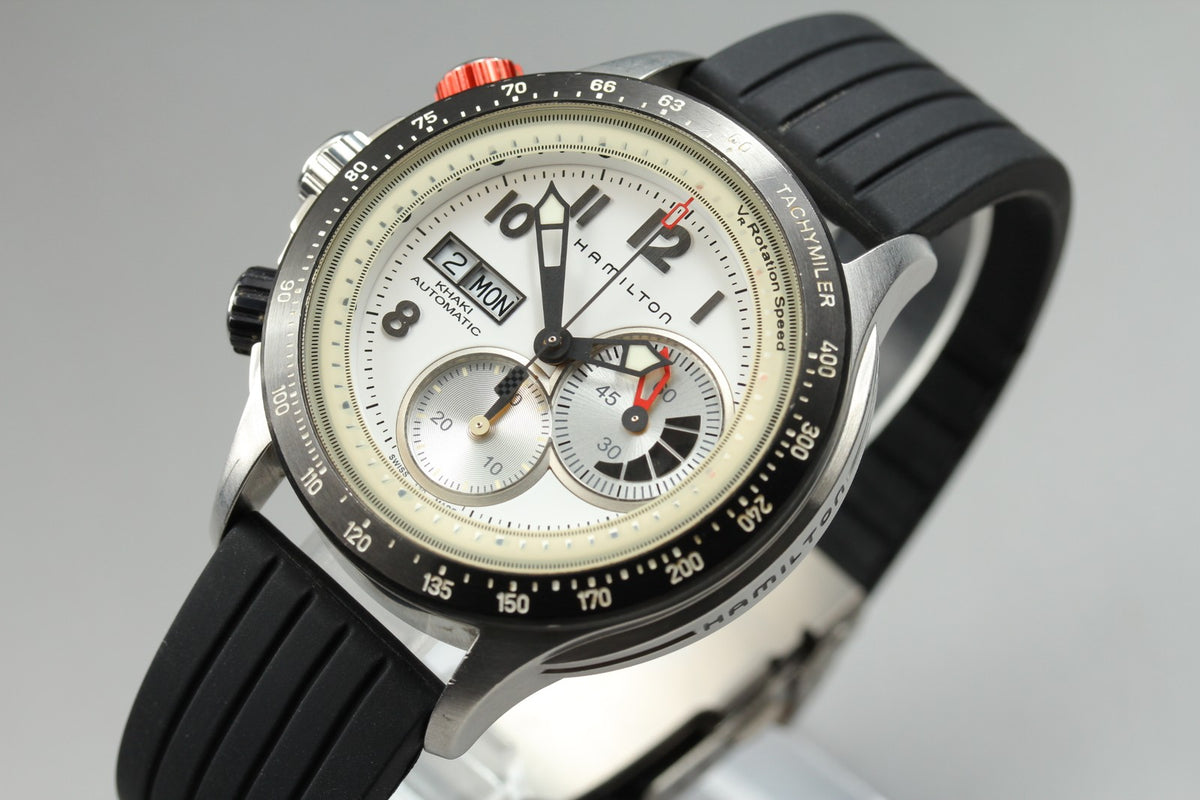 Hamilton Khaki Tachymiler H717260 Automatic Chronograph Men's Watch 45mm JAPAN