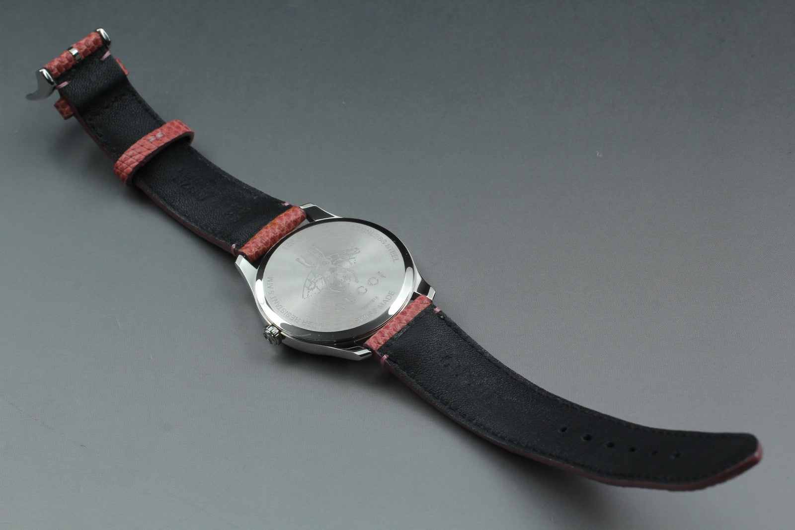 [Exc+5 Box] Gucci G-TIMELESS 126.4 Pink Moon Phase Black Women's Quartz Watch