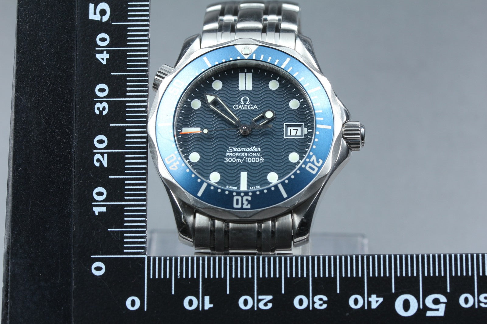 [Exc+5 Box] OMEGA Seamaster 300M 2561.80 Cal.1538 Blue 36mm Men's Quartz Watch
