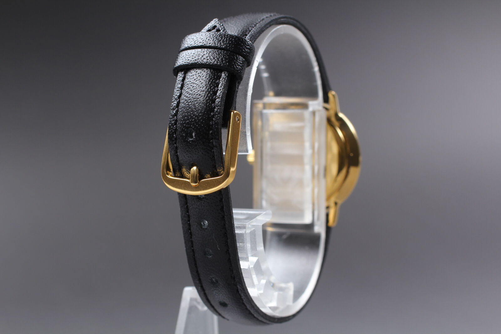 New Battery [Exc+4] Gucci 3000.2.L Black Dial Women's Quartz Watch Vintage JAPAN