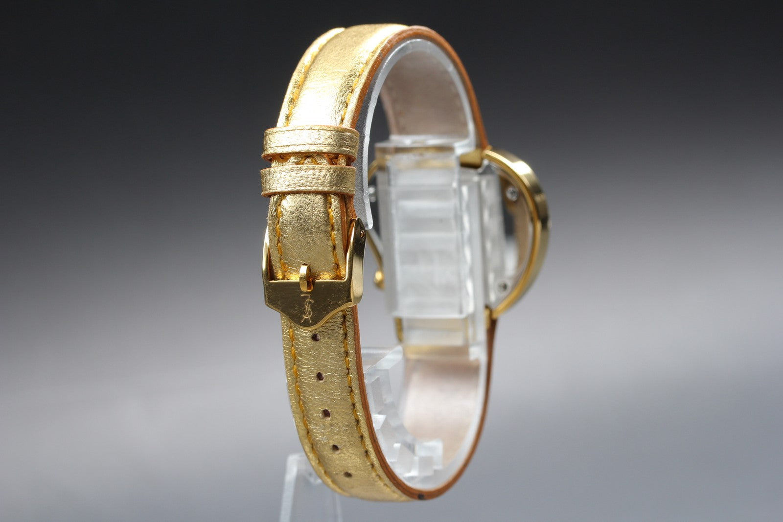 Yves Saint Laurent Heart Gold White Dial 31mm Women's Watch Quartz [w/Box]