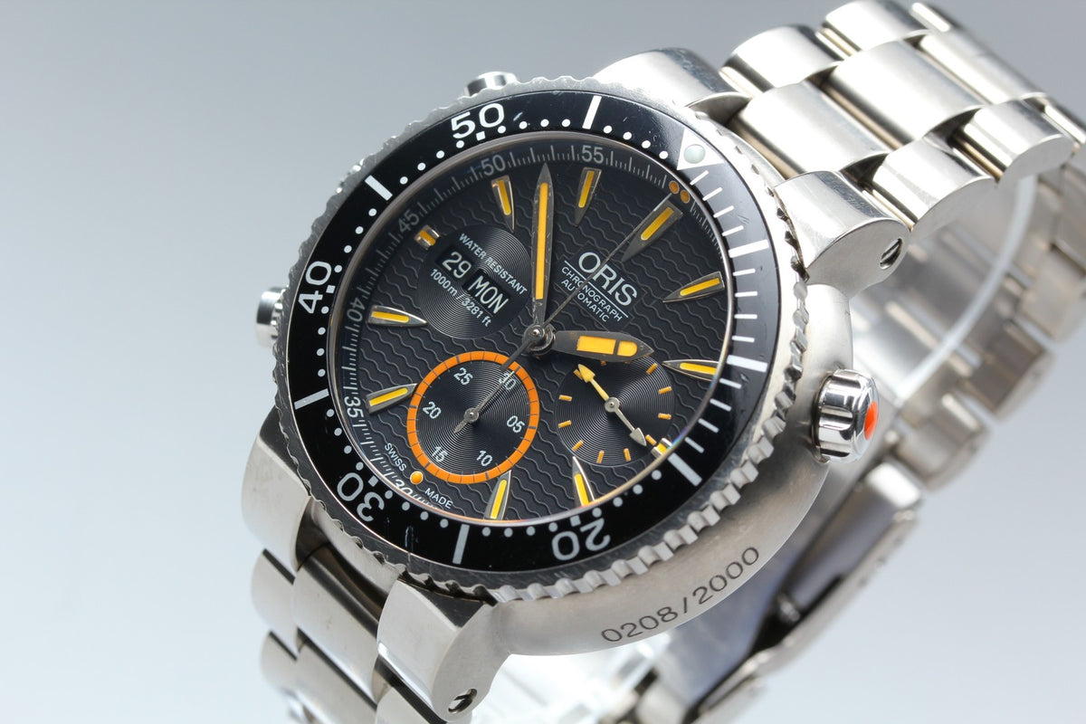 ORIS 7598 Divers Chronograph Carlos Coste Limited Edition Men's Watch AT [Box]