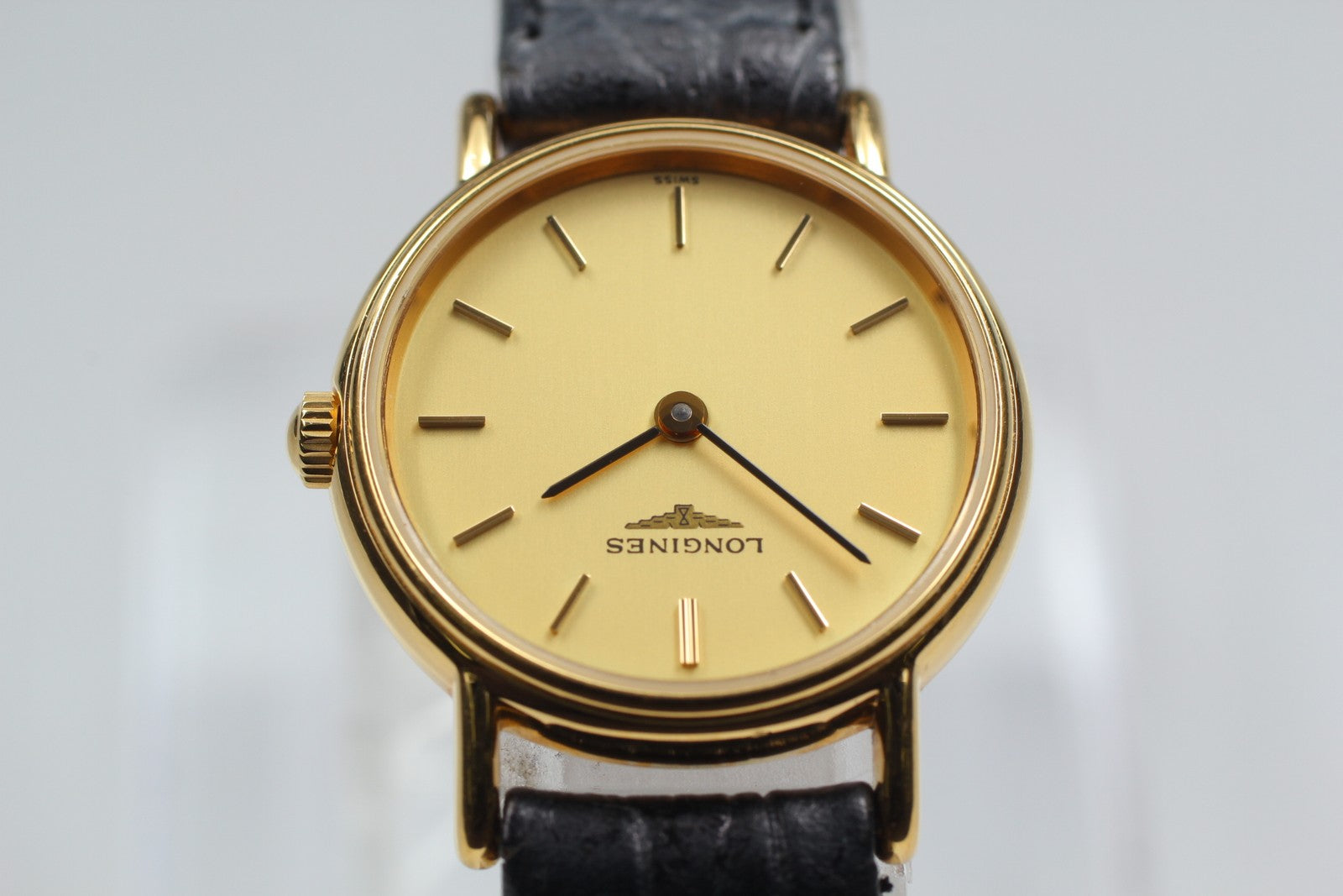NewBatt[Exc+5] Vintage Longines L4.137.2  Gold Women's Quartz Watch 23mm JAPAN