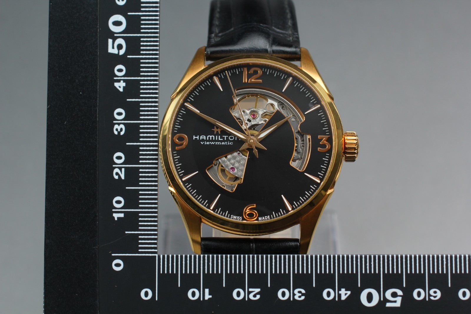 Hamilton Jazzmaster H327350 Automatic Black Dial Men's Watch 41mm JAPAN Box