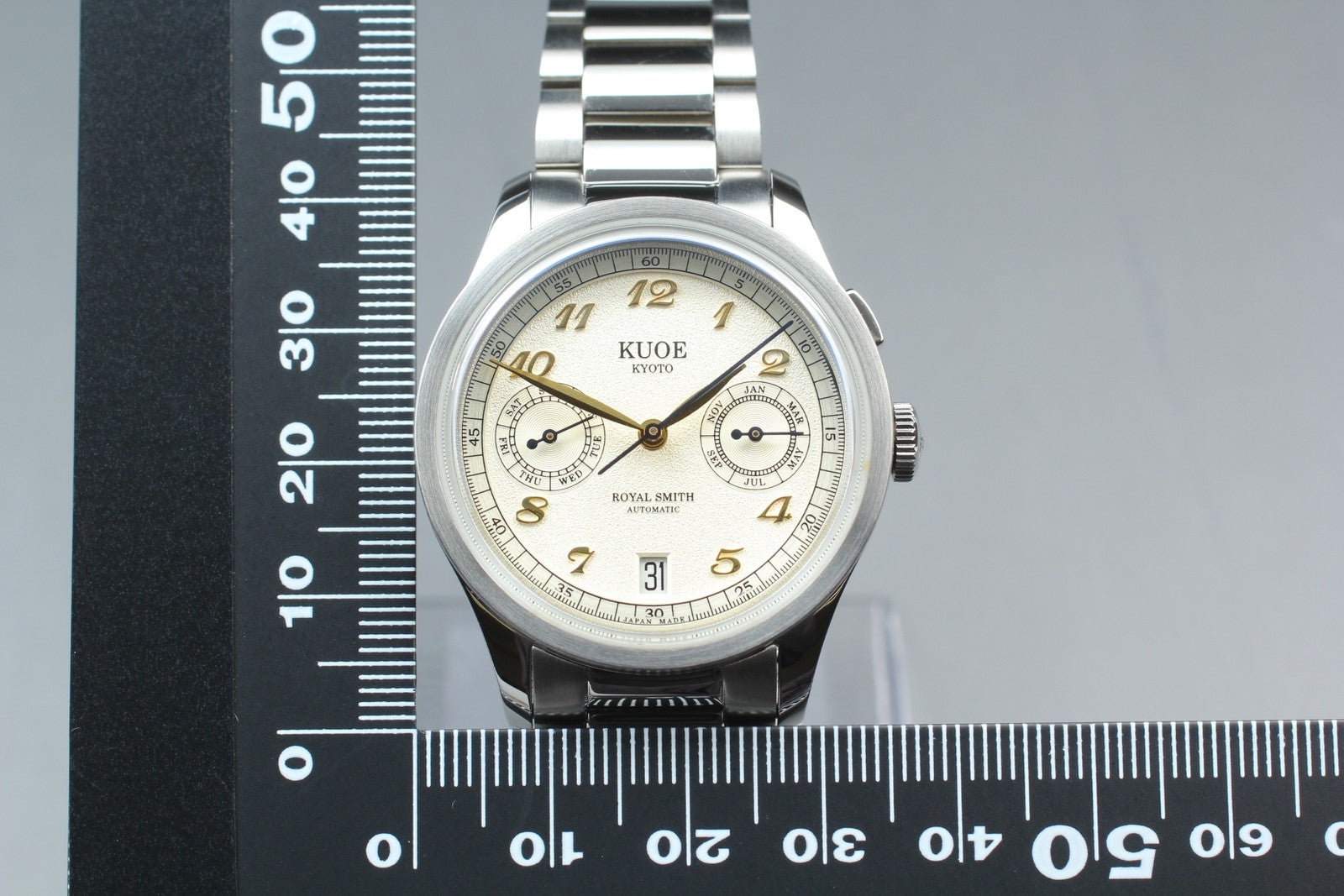 [Near MINT-] KUOE KYOTO ROYAL SMITH 90-010 35mm Automatic Men's Watch JAPAN