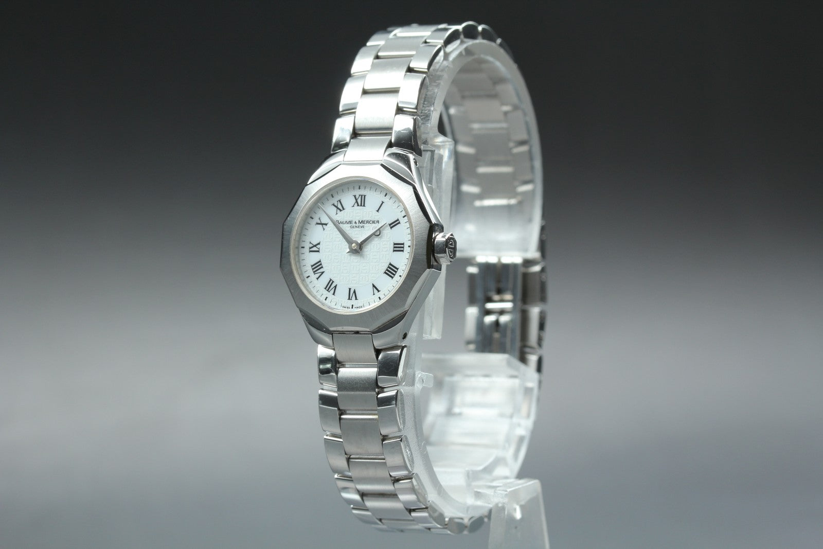 BAUME＆MERCIER Riviera 65505 Quartz White Dial Women's Watch 22mm JAPAN Box
