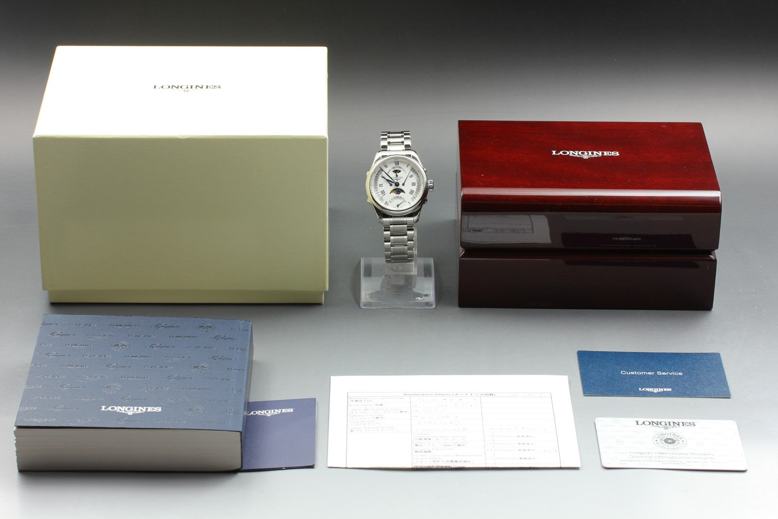 Polished Longines Master Collection Retrograde Moonphase L2.738.4 AT Men's Watch