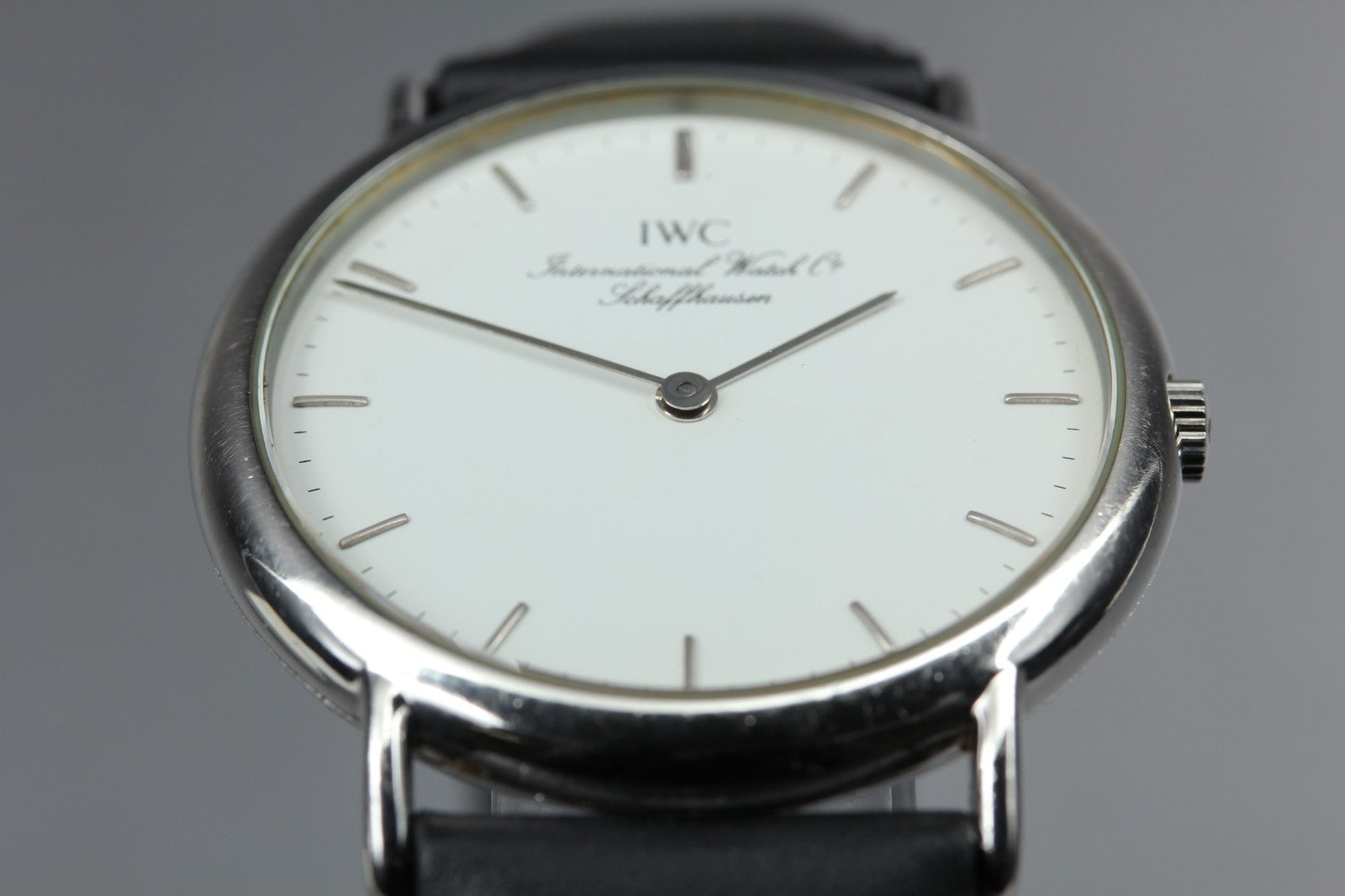 [Overhauled] IWC Portofino 3331 Cal.22105 33mm White Black Quartz Men's Watch