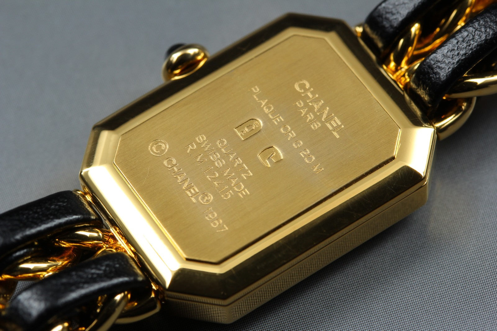 CHANEL Premiere L Size Black Dial Gold 20mm Quartz Women’s Watch [w/Box]