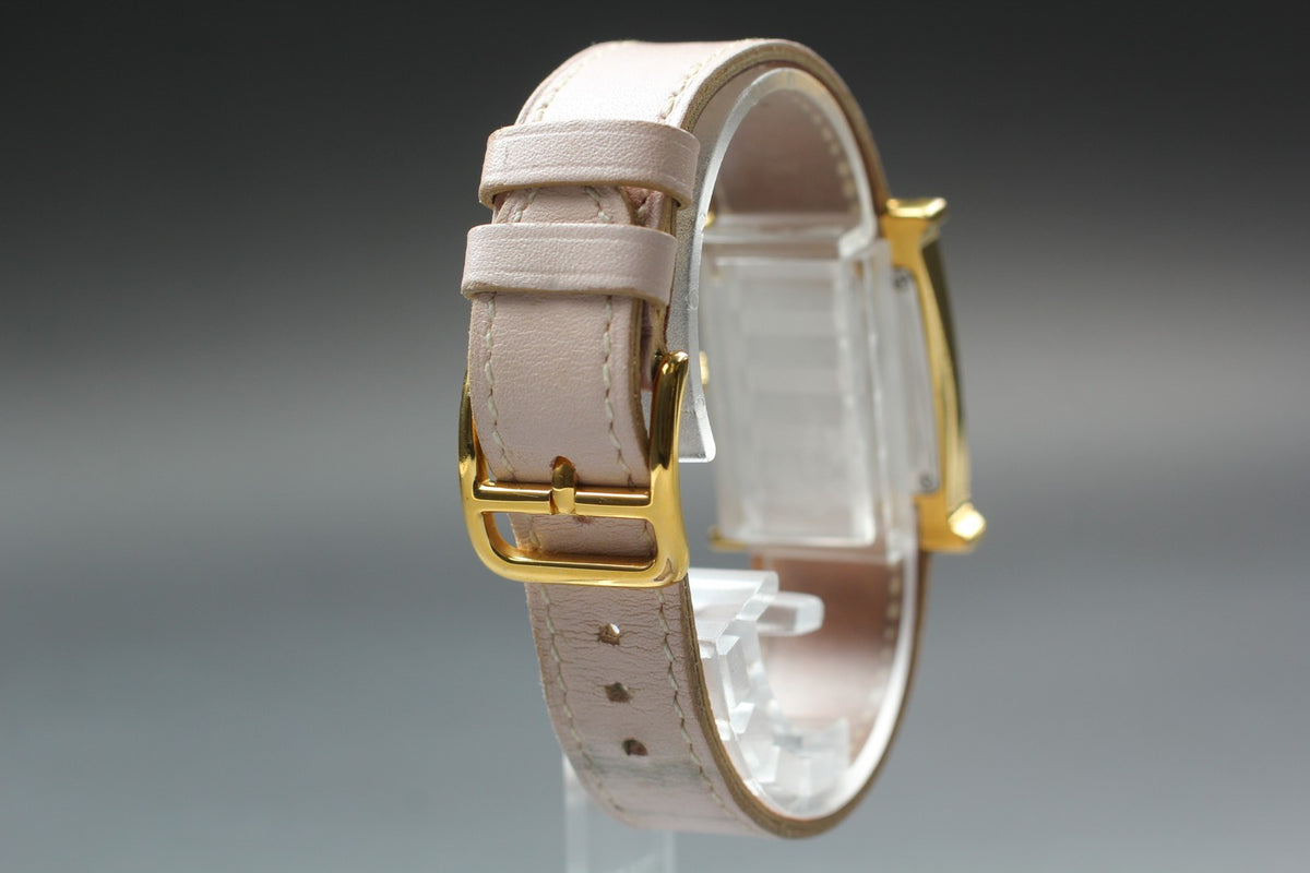 HERMES H Watch HH1.201 Quartz Red Dial Ladies Watch 21mm JP Box JAPAN
