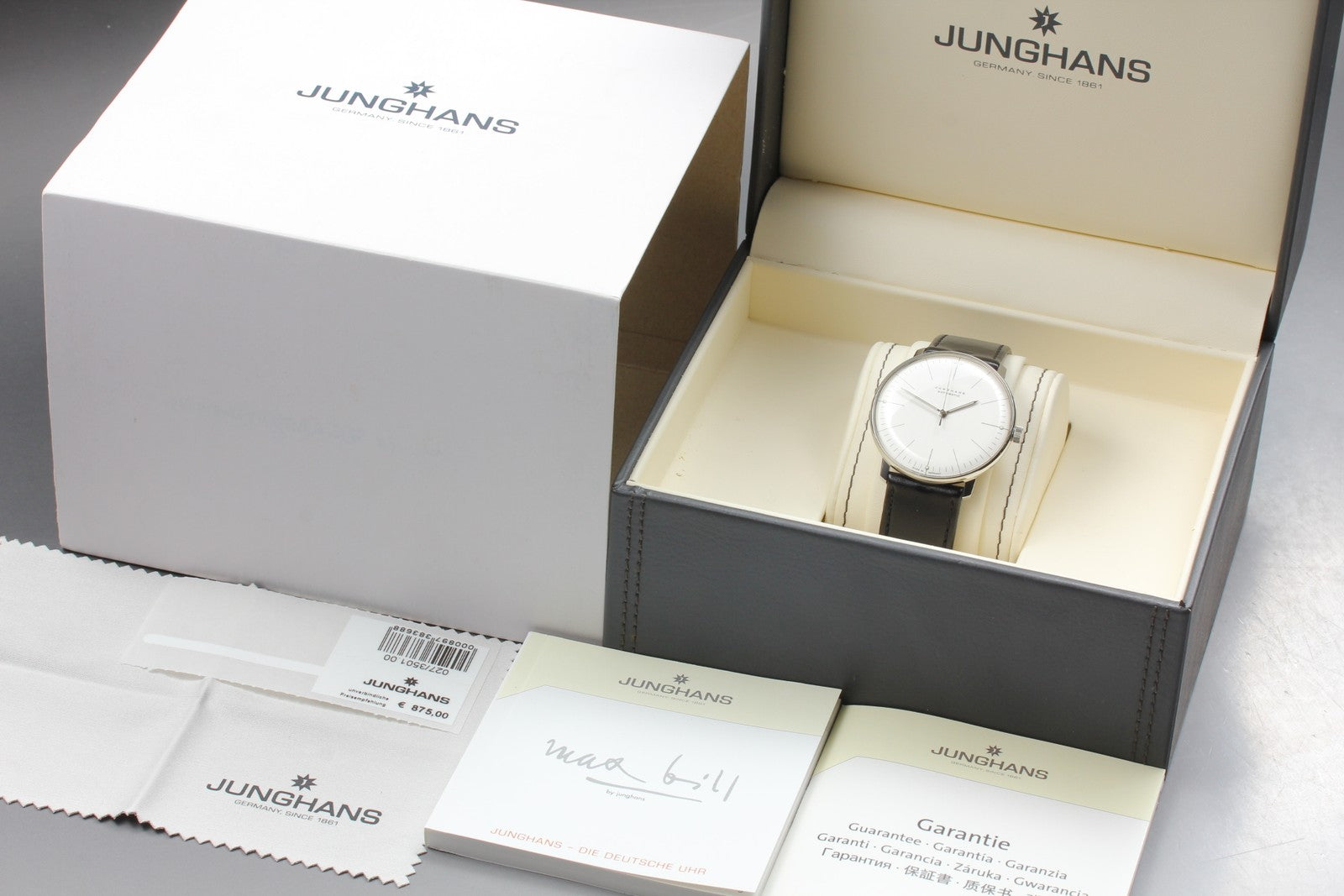 Junghans Max Bill Automatic 027/3501.00 37mm White Dial Men's Watch [w / Box]