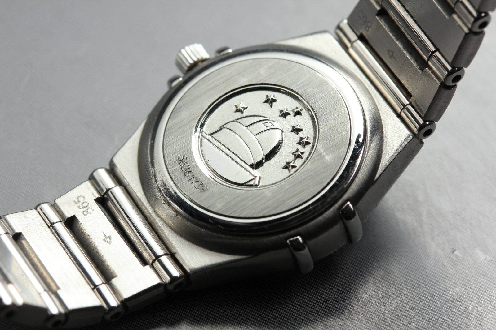 New Batt Vintage OMEGA Constellation Cal.1456 Quartz Silver Womens Watch 22mm JP