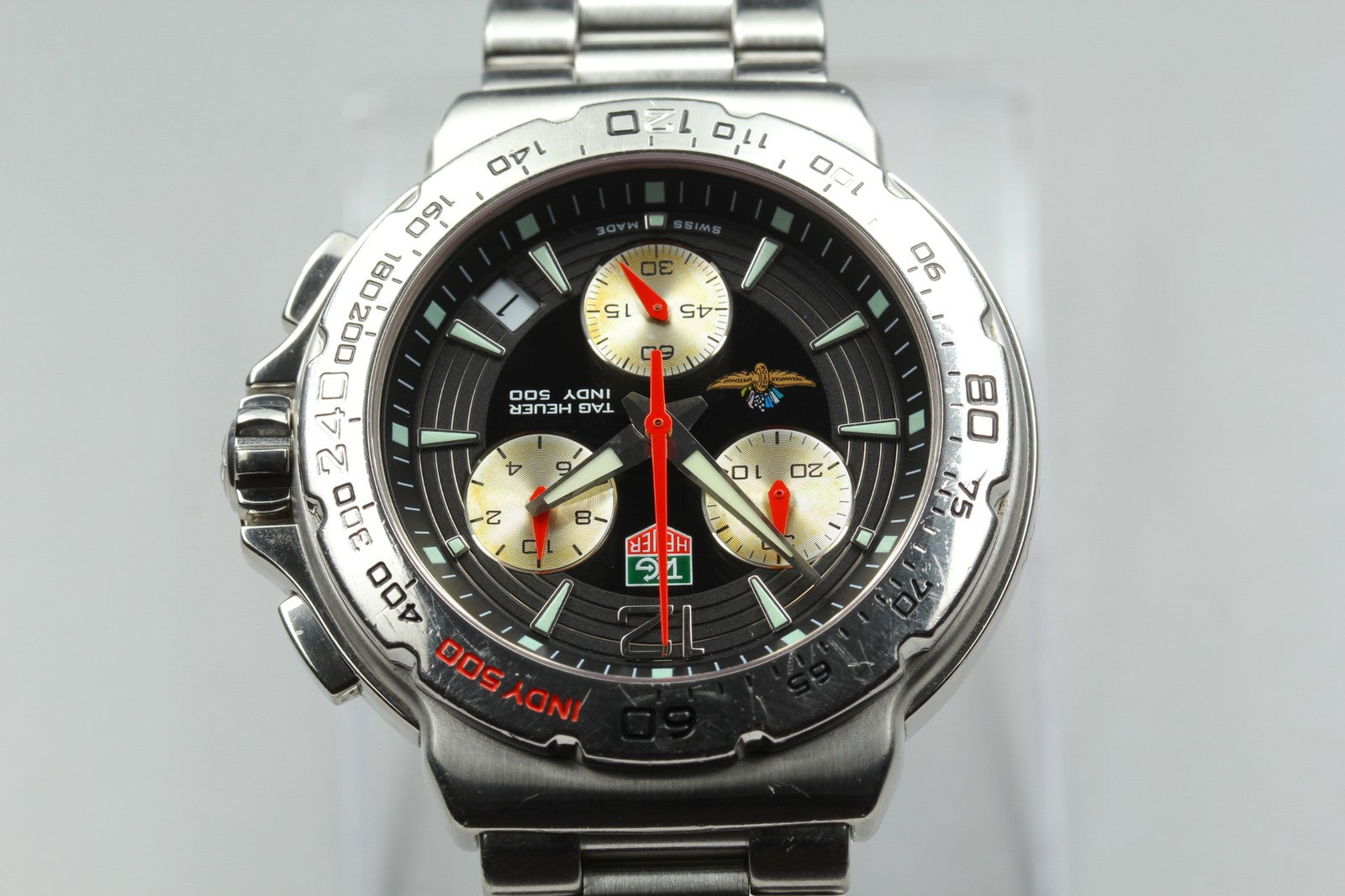 TAG HEUER Formula 1 Indy 500 CAC111B-0 Quartz Black Men's Watch 41mm JAPAN Exc+5