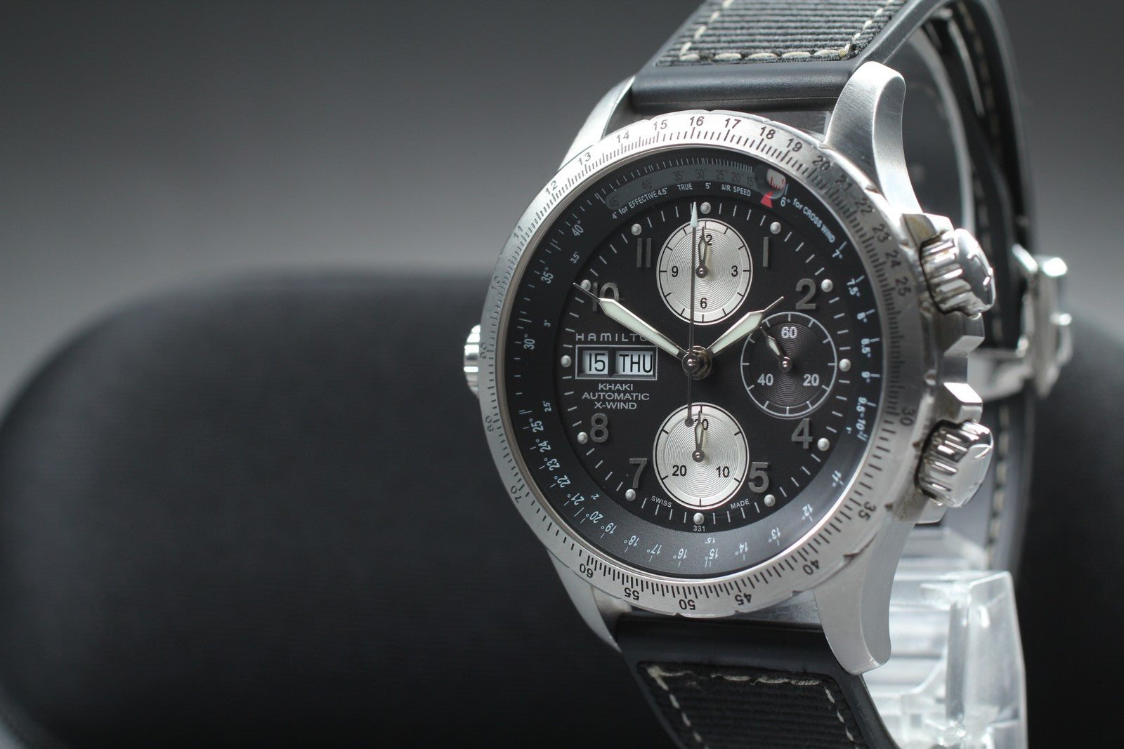[Exc+5] Hamilton Khaki Aviation X-Wind H776160 Chronograph Black AT Men's Watch