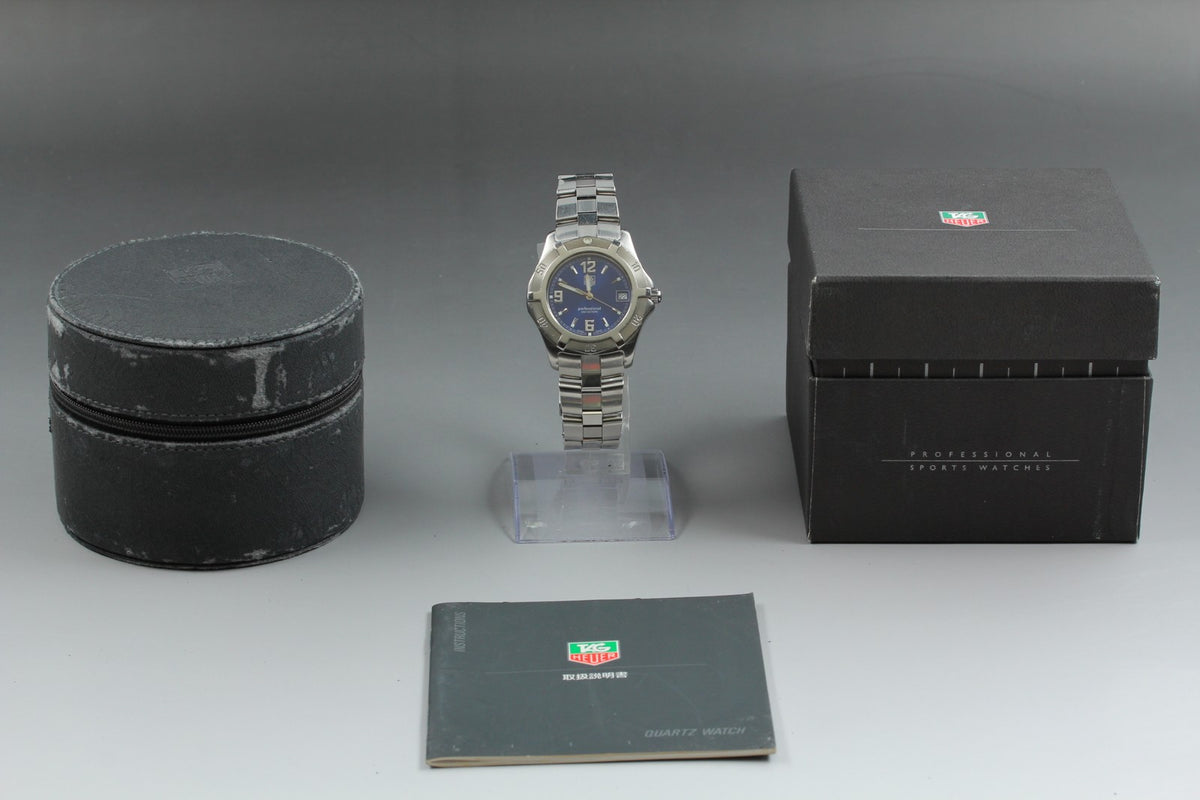 New Batt TAG HEUER Exclusive 2000 WN1112 Quartz Blue Dial Watch 39mm JAPAN Box