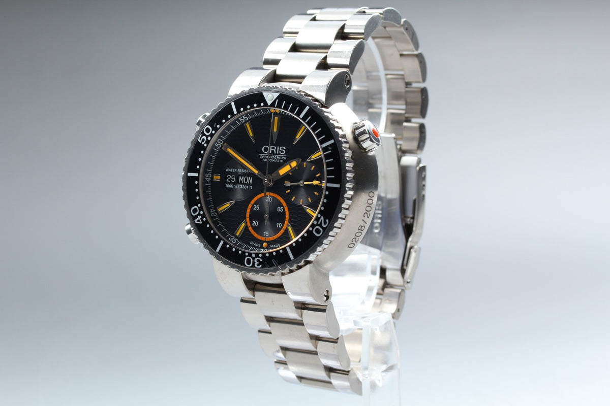 ORIS 7598 Divers Chronograph Carlos Coste Limited Edition Men's Watch AT [Box]