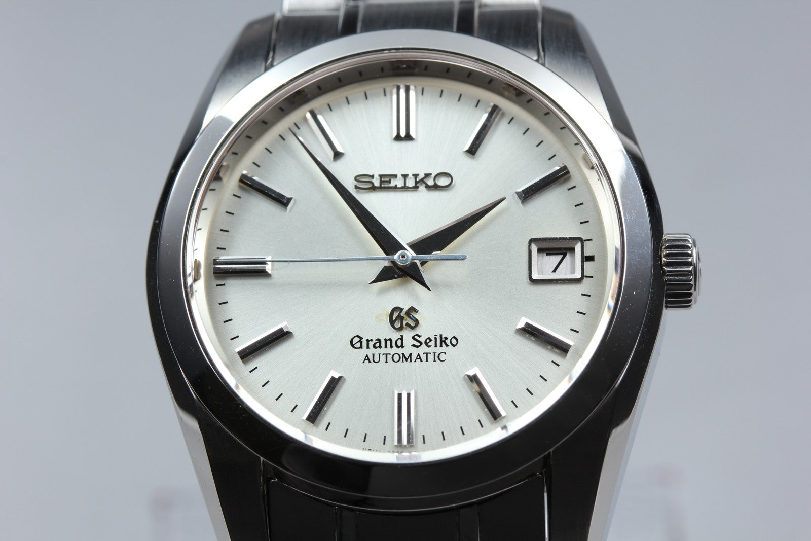 SEIKO Grand Seiko SBGR001 9S55-0010 Silver Automatic Date Men's Watch 36mm JAPAN