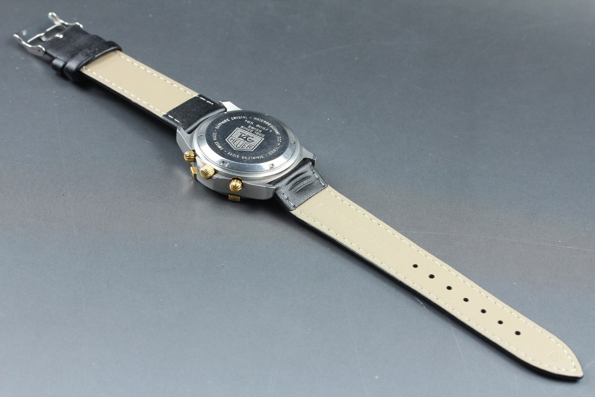 Vintage TAG HEUER 2000 165.806/1 Automatic Chronograph Men's Watch 40mm JAPAN