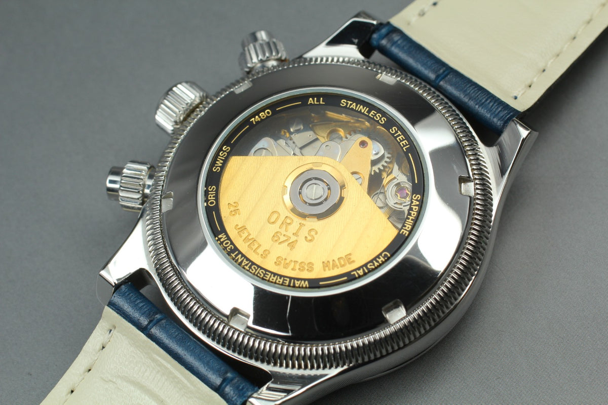 Rare Vintage ORIS Big Crown 7480 Chronograph Automatic Men's Watch 39mm JAPAN