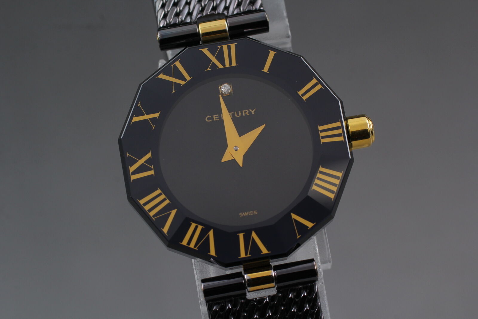 [Near MINT w/ Box] CENTURY 1P DIAMOND TIME GEM Women's Quartz Watch From JAPAN