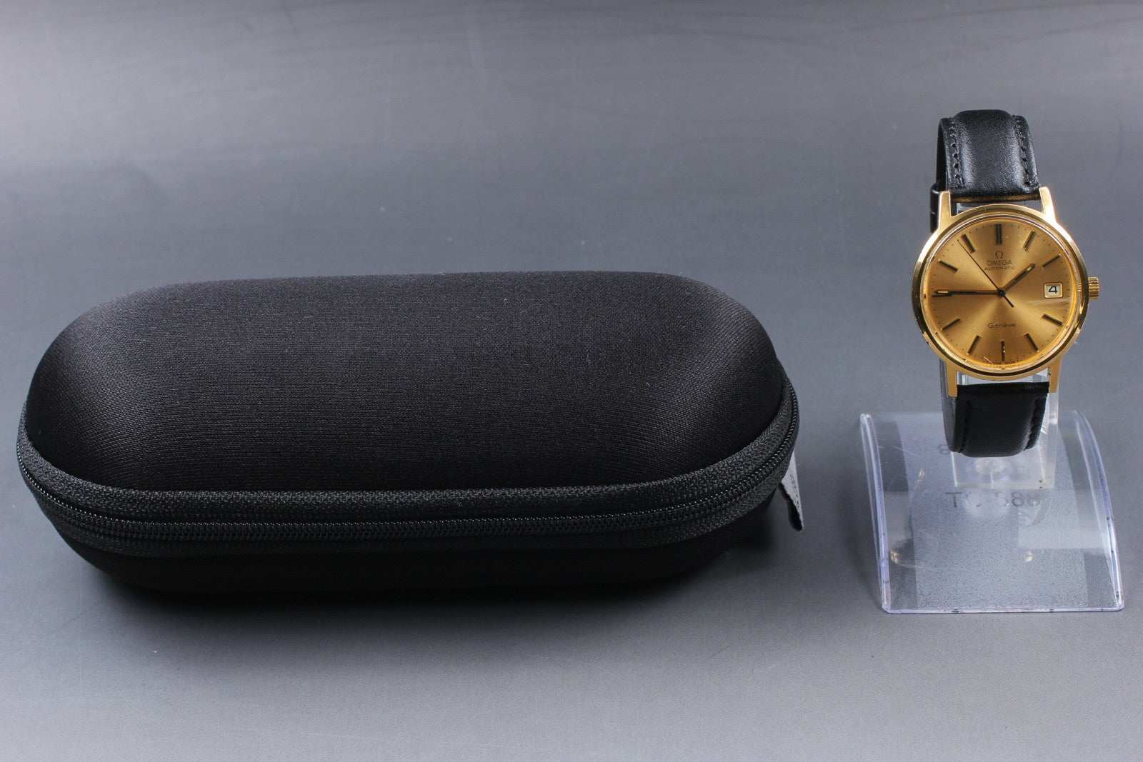 [Exc+5] Omega Geneve 166.0163 Cal.1012 35mm Automatic Date Gold Men's Watch