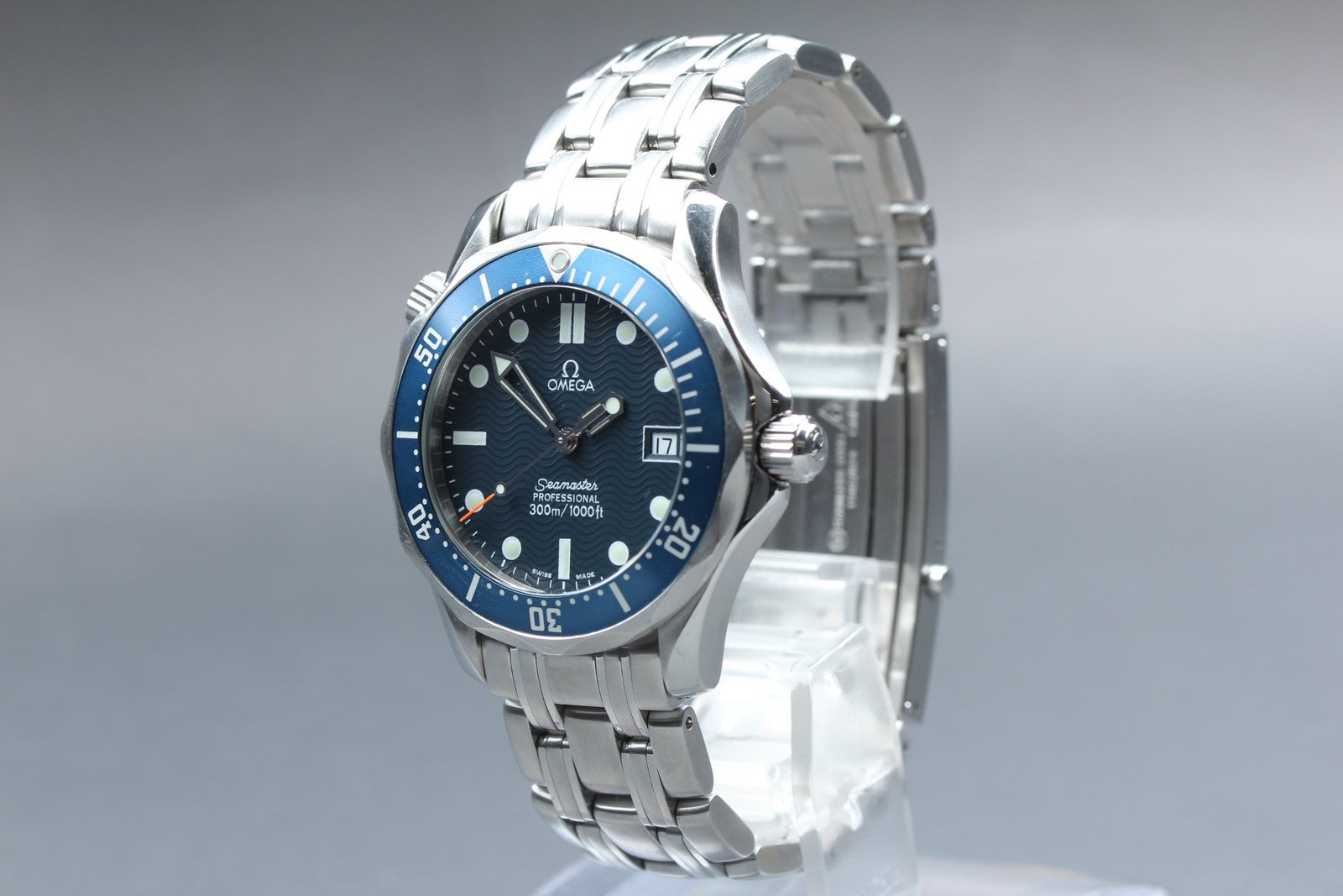 [Exc+5 Box] OMEGA Seamaster 300M 2561.80 Cal.1538 Blue 36mm Men's Quartz Watch