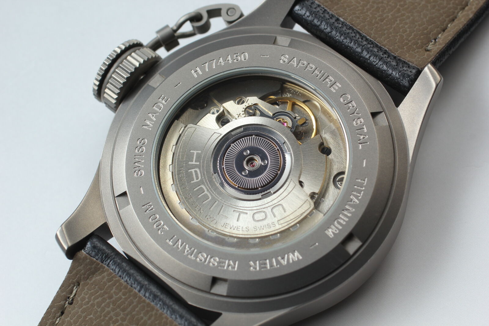 [Near MINT] Hamilton Khaki Navy Frogman Titanium H774450 Black AT Men's Watch JP