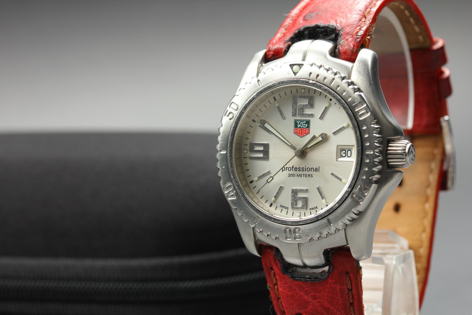 New Batt TAG Heuer Link WT1212 Date Quartz Silver Dial Men's Watch 36mm JAPAN
