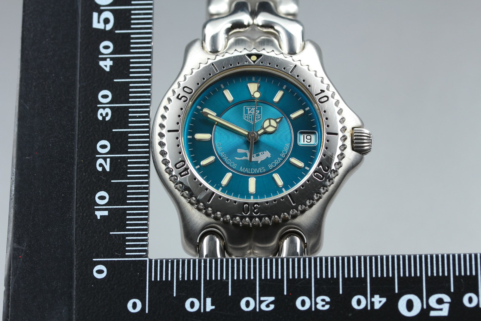 Rare Limited Edition TAG HEUER SEL WG111K Quartz Green Men's Watch 36mm JP Box