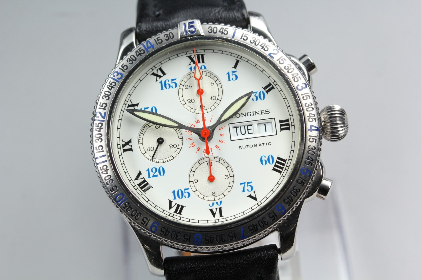 [Exc+5 Box] Longines Lindbergh Hour Angle Chronograph L2.618.4 AT Men's Watch