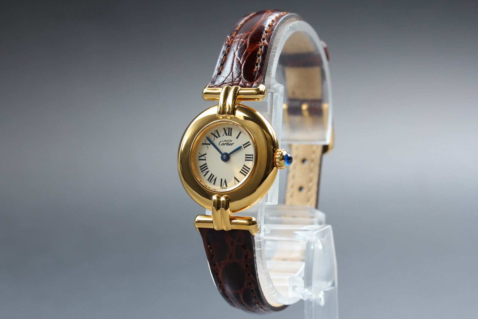 Vintage [Near MINT-] Cartier Must Colisee Vermeil 590002 Women's Quartz Watch
