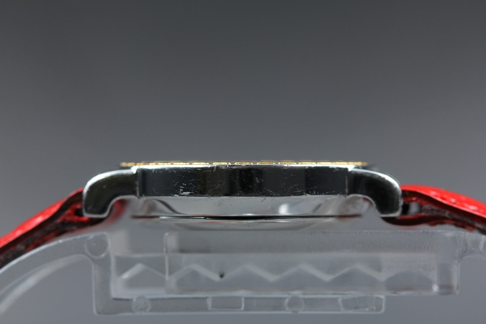 Vintage [Exc+5 Box] HERMES Sellier White Dial Red 24mm Woman's Quartz Watch