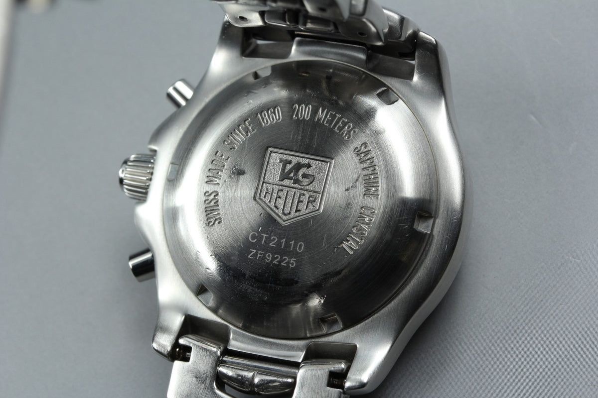 Tag Heuer Link Chronograph CT2110 Blue Dial Date 41mm Automatic Men's Watch Box