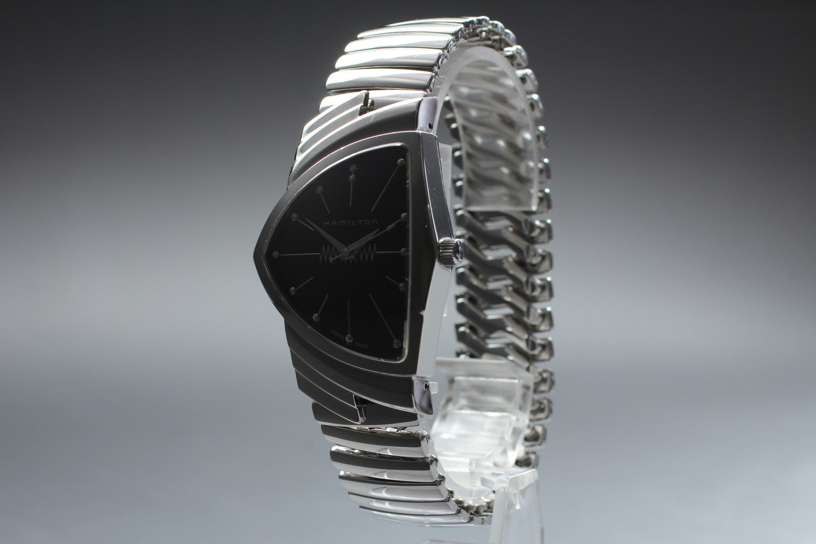 New Batt[Exc+5] Hamilton Ventura H244810 Elvis Presley 75th Limited Quartz Watch