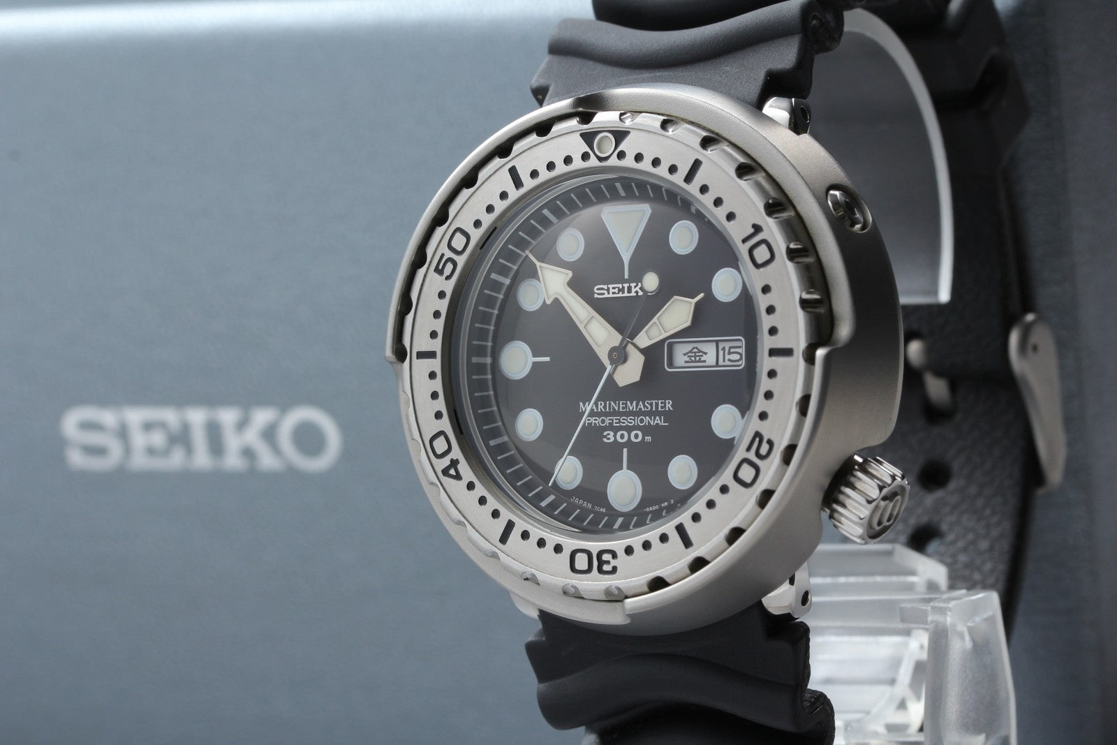 [Near MINT Box] SEIKO MARINE MASTER 7C46-0AC0 SBBN017 Qz Men's Watch Japan