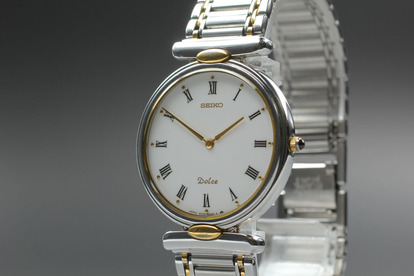 Vintage [Exc+5] Seiko Dolce 9530-6030 White Dial Quartz Men's Watch From JAPAN