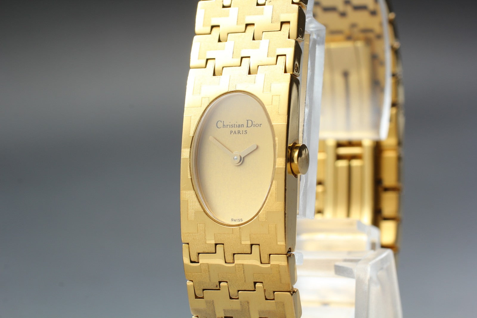 [Exc+5] Christian Dior D70-150 Gold Dial 15mm Women's Quartz Watch JAPAN
