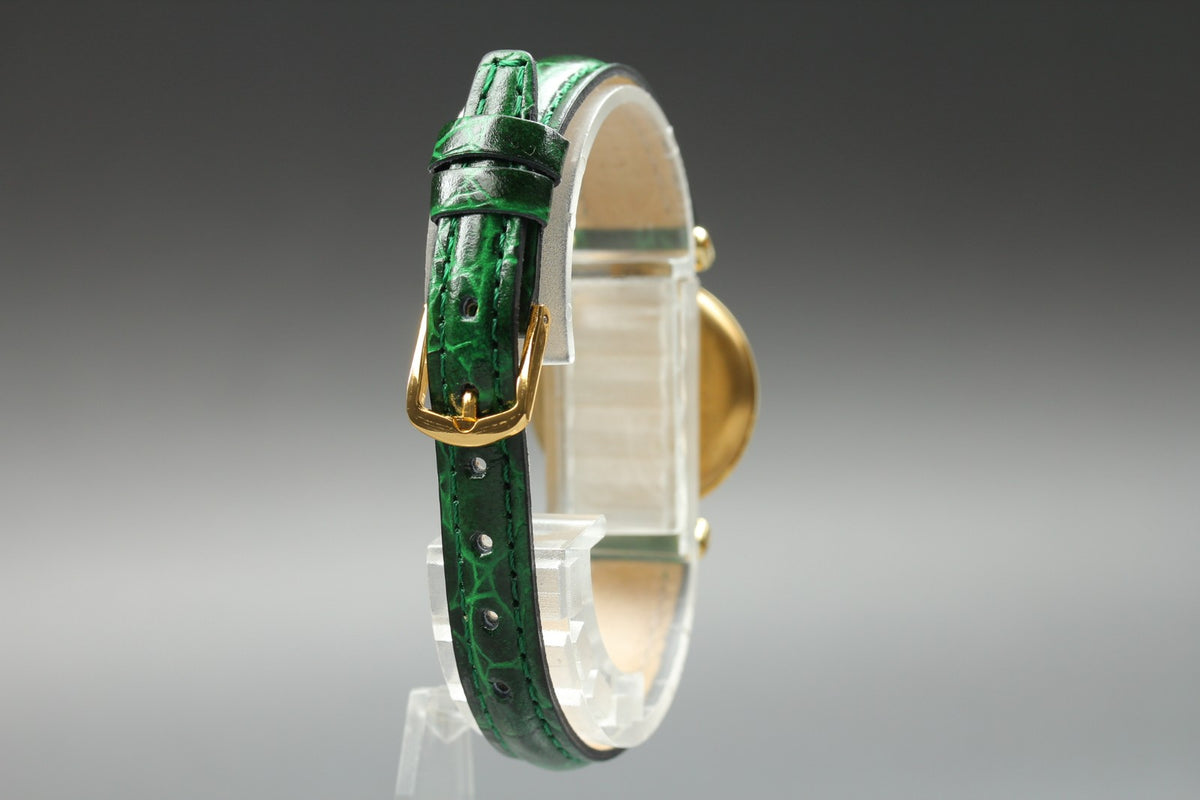 Cartier Must Colisee Vermeil 590002 Green Gold Women's Qz Watch Vintage [Box]