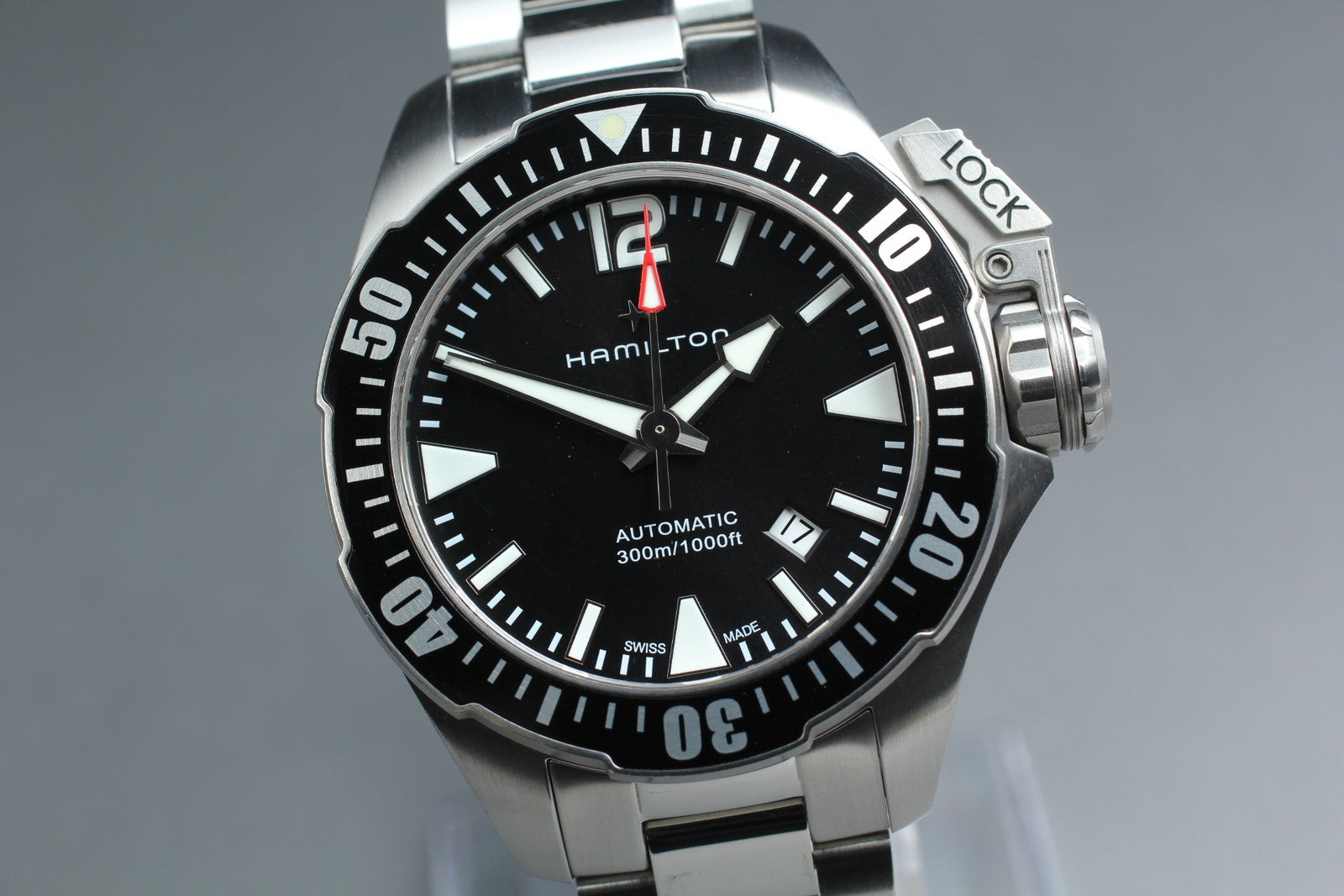 Hamilton Khaki Navy Openwater H776050 Black 42mm Automatic Men's Watch [w/Box]